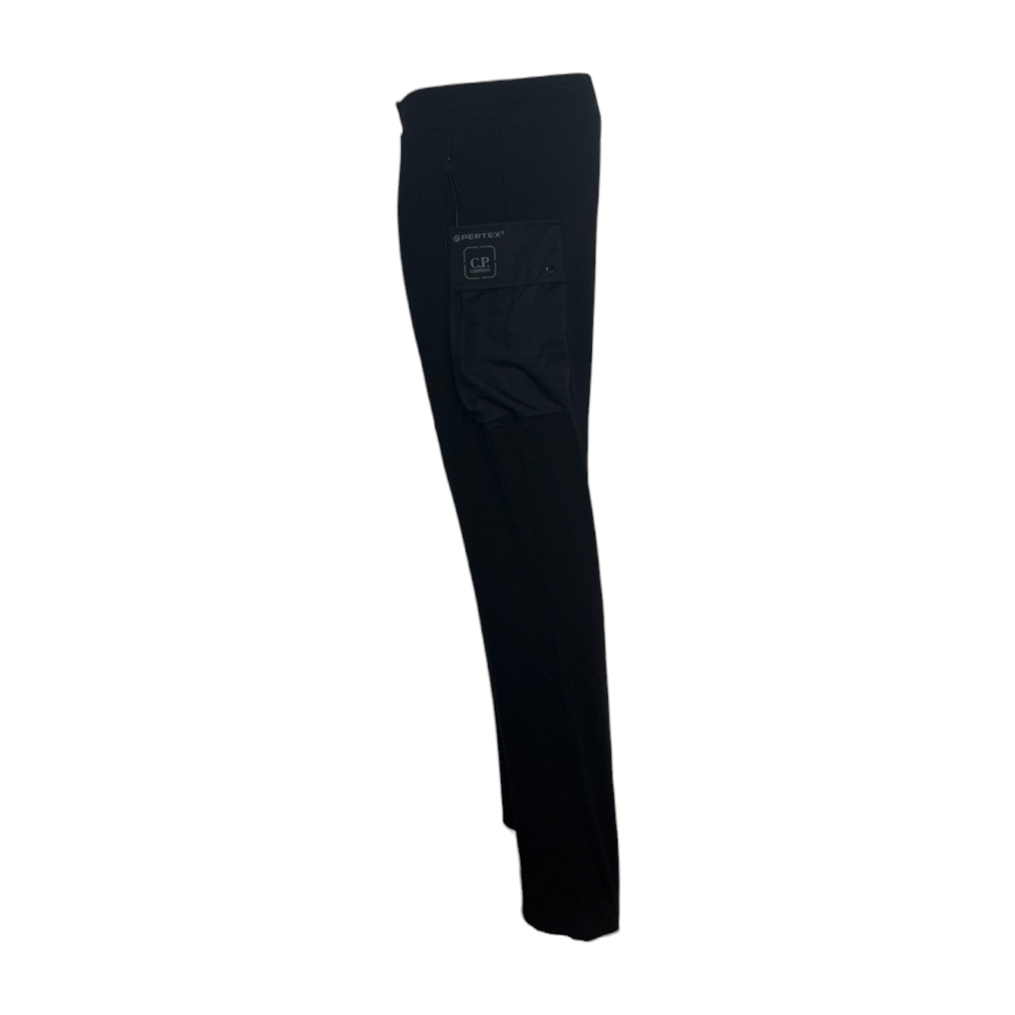 C.P. Company Black Stretch Fleeced Pants