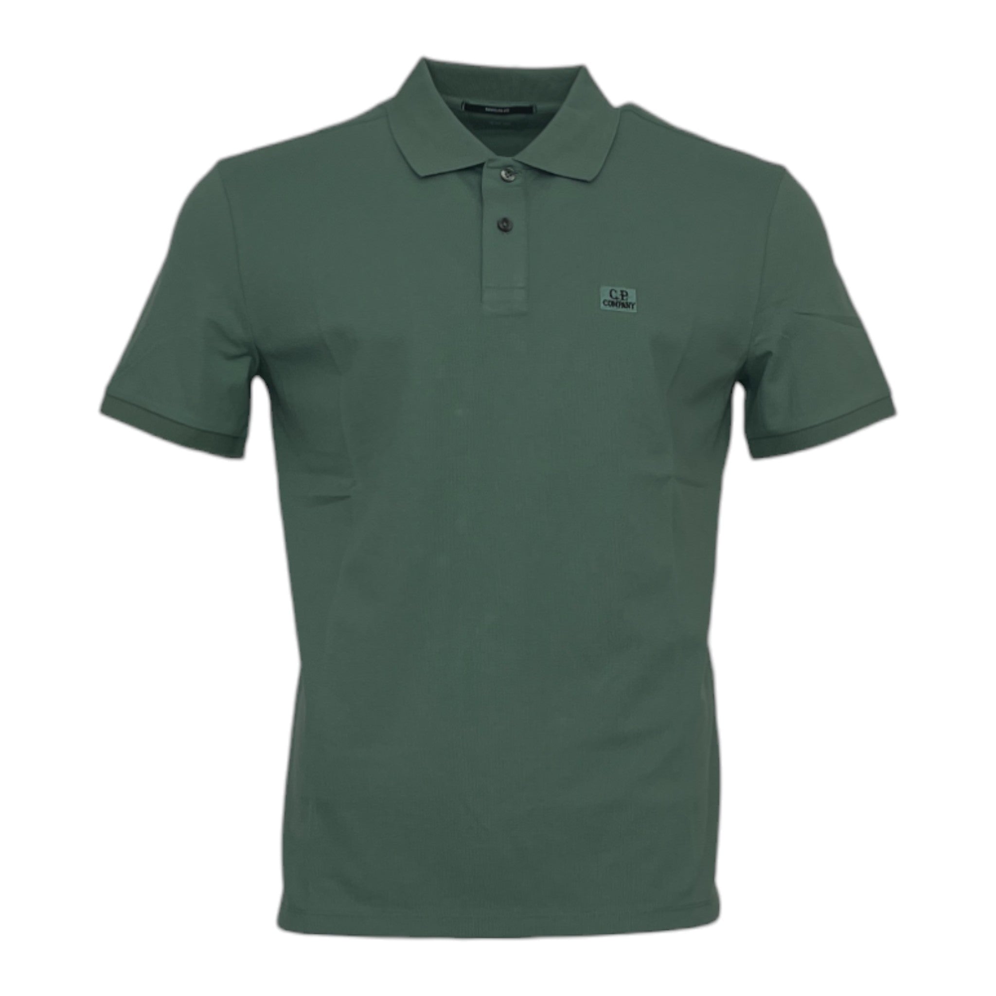 C.P. Company Khaki Short Sleeve Polo Shirt