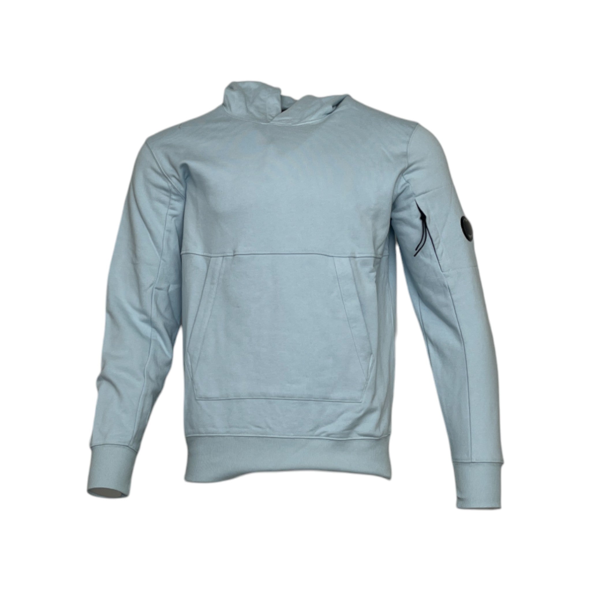 C.P. Company Blue Diagonal Raised Fleece Hoodie