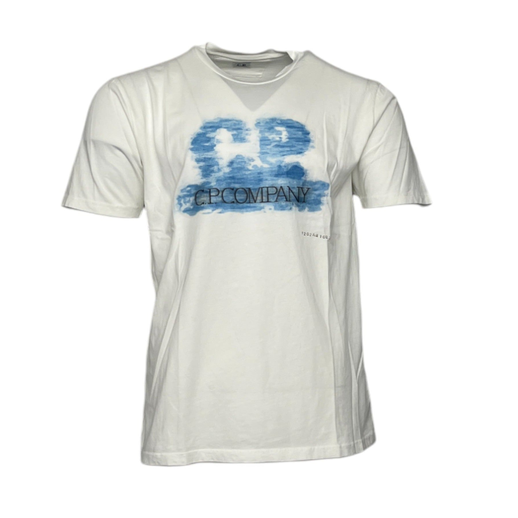 C.P Company White 24/1 Jersey Logo T-Shirt