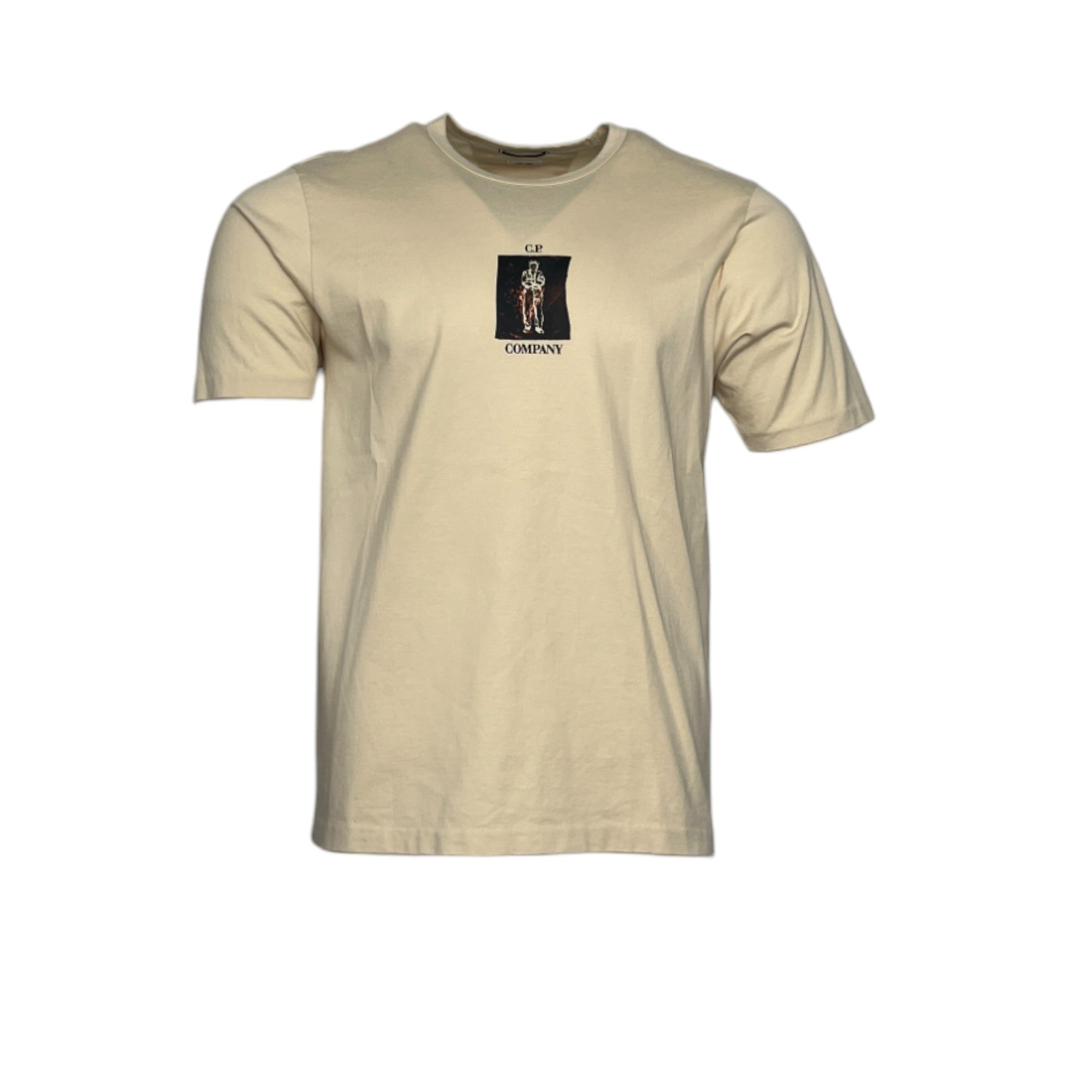 C.P Company Beige 30/2 Jersey T-Shirt