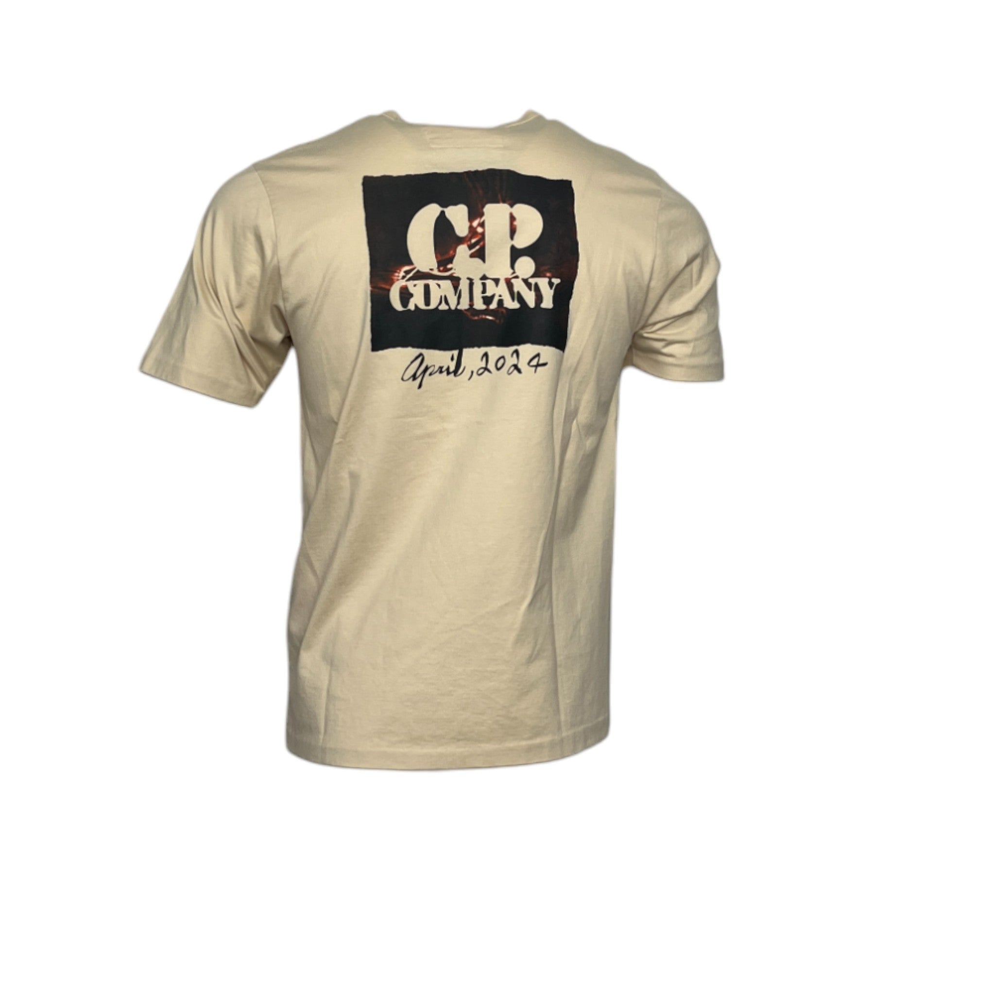 C.P Company Beige 30/2 Jersey T-Shirt