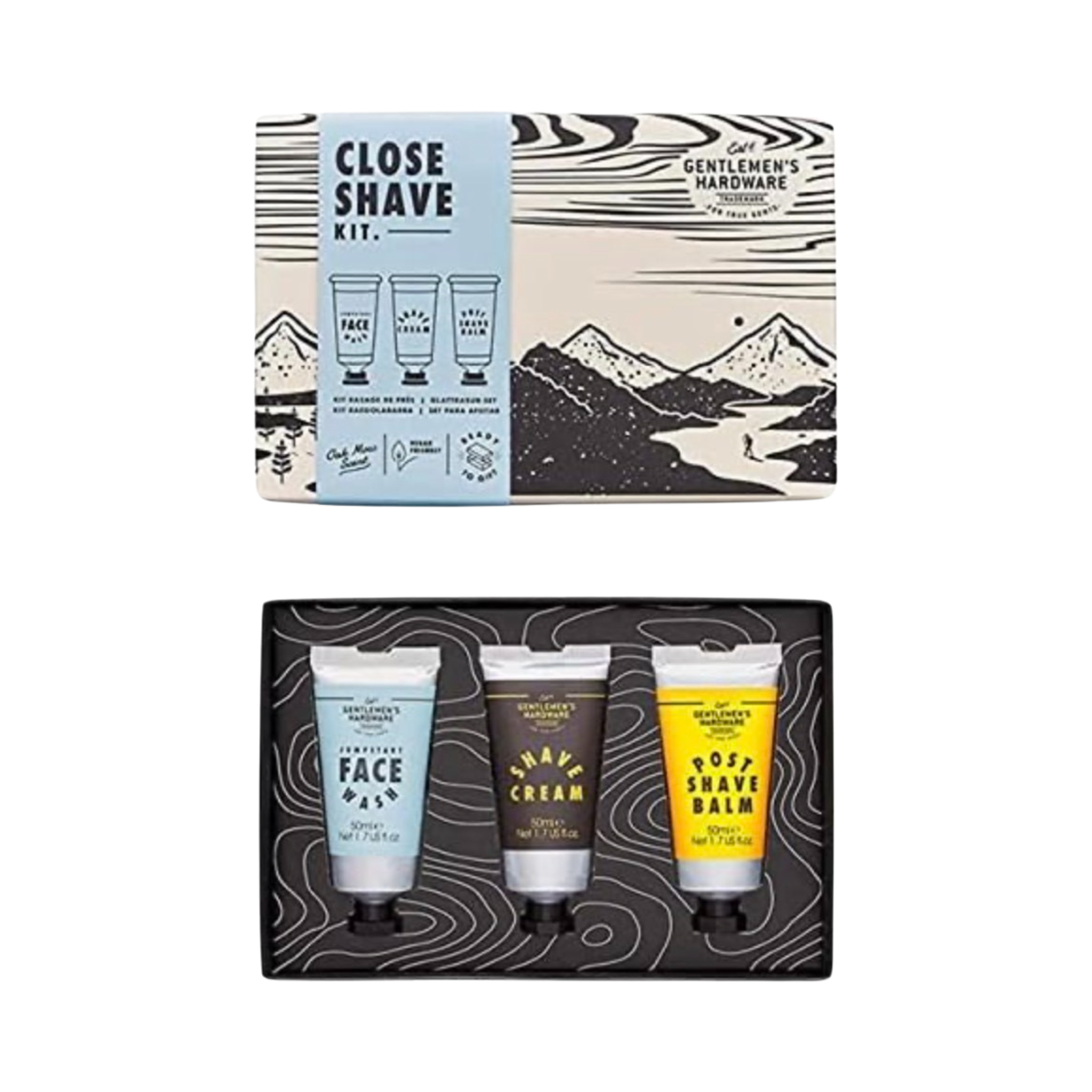 Wild & Wolf Gentleman's Hardware Trademark Close Shave Kit