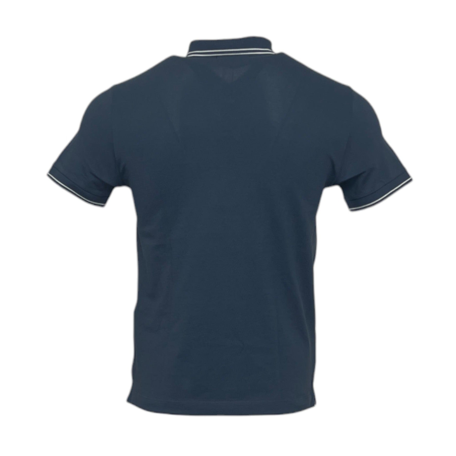 Stone Island Blue Cotton Polo Shirt