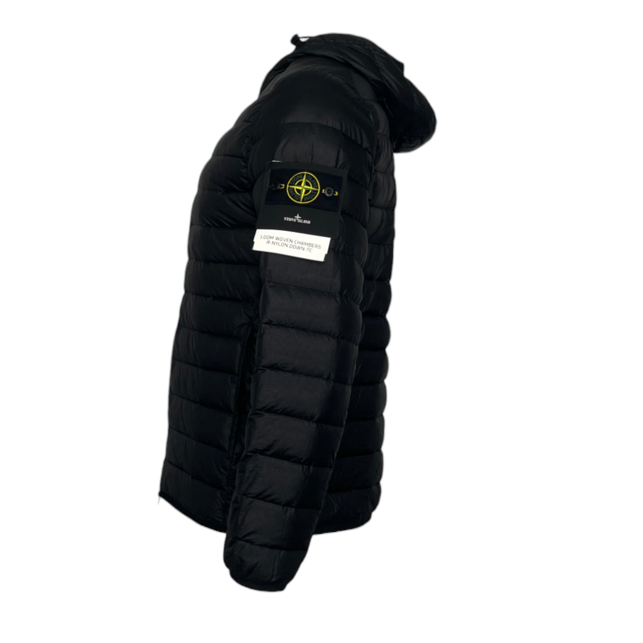 Stone Island Black Loom Woven R-Nylon TC Down Jacket