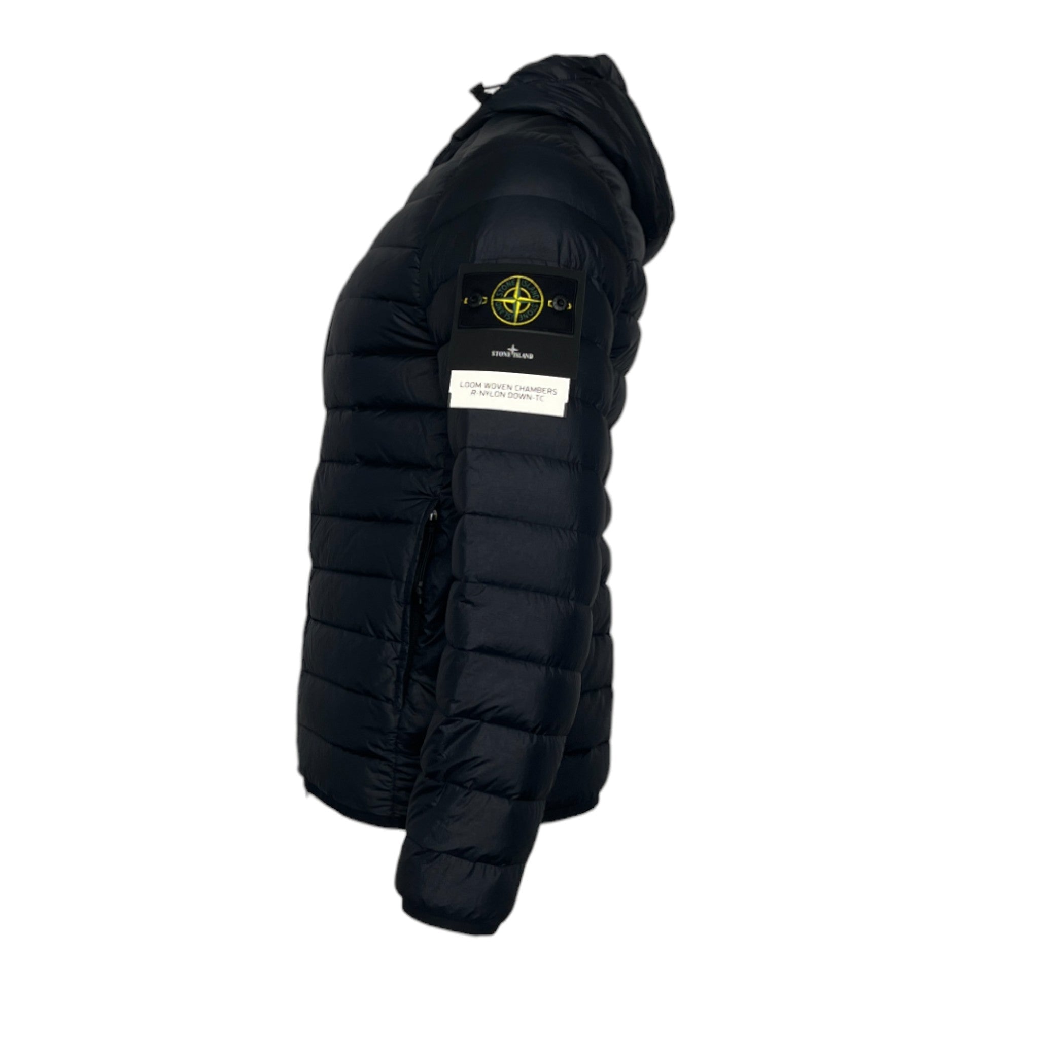 Stone Island Navy Loom Woven R-Nylon TC Down Jacket